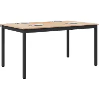 vidaXL Eettafel Naturel 140 x 80 x 75 cm Massief grenenhout