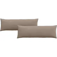 vidaXL Zitkussens 2 pcs Taupe 120 x 40 cm Stof