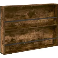 vidaXL Tijdschriftenrek 2 st Rook Eiken 100 x 12 x 70 cm Bewerkt hout