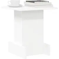 vidaXL Bijzettafel Wit 35,5 x 35 x 40 cm Bewerkt hout