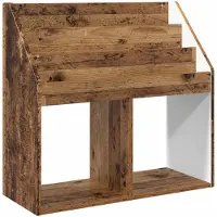 vidaXL Kinderboekenplank Oudhout 72,5 x 29,5 x 69 cm Bewerkt hout