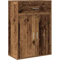 vidaXL Dressoir Oudhout 60 x 30 x 84 cm Bewerkt hout