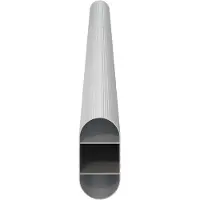 vidaXL Kaststang 12 st Zilver 316 x 15 x 29 mm Aluminiumlegering