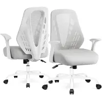 GTPLAYER - Ergonomische Bureaustoel - Met Mesh Rugleuning en Kantelfunctie - Grijs
