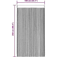 vidaXL Koordgordijnen 2 st paars 140x250 cm
