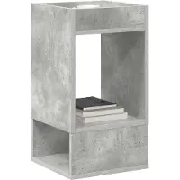 vidaXL Bijzettafel Beton Grijs 30 x 30 x 56 cm Bewerkt hout