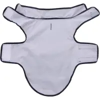 vidaXL Hondenregenjas met reflecterende strips polyester marineblauw S