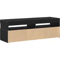 vidaXL TV Kast 120 x 35 x 40 cm Zwart Eiken Bewerkt hout