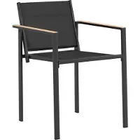 vidaXL Tuinstoelen 2 st Zwart en Anthraciet Textileen stof