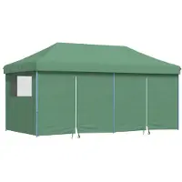 vidaXL Partytent 292 x 580 x 315 cm Groen Oxford Stof