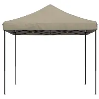 vidaXL Partytent 292 x 292 x 315 cm, taupekleurig, gemaakt van Oxford-stof