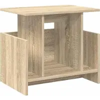 vidaXL TV Stand 2 st Sonoma Eik Bewerkt hout