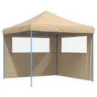 vidaXL Partytent Beige 292 x 292 x 315 cm Oxford Stof