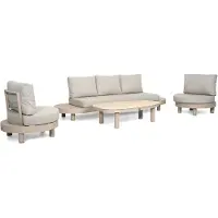 Lifestyle Garden Furniture Lifestyle Organio/Mira stoel-bank loungeset 4-delig
