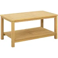 vidaXL Bijzettafel Olie Natuurlijk 90 x 50 x 45 cm Massief Acacia Hout