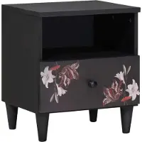 vidaXL Nachtkastje met lade Bruin 40 x 33 x 46 cm Massief Mango Hout