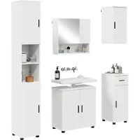 vidaXL Badkamermeubel Set 5 st Wit 61 x 35 x 64 cm