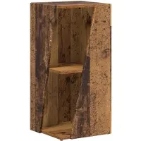 vidaXL Zijplank 33 x 32 x 70,5 cm Bewerkt hout Oudhout