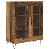vidaXL Highboard Oud Hout 69,5 x 34 x 90 cm Bewerkt hout