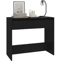 vidaXL Wandtafel 89x41x76,5 cm staal zwart