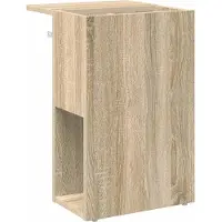 vidaXL Bijzettafel Sonoma Eik 35 x 40 x 55 cm Bewerkt hout