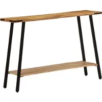 vidaXL Wandtafel 110x30x75 cm massief mangohout