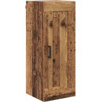 vidaXL Highboard Oud Hout 34,5 x 34 x 180 cm Bewerkt hout