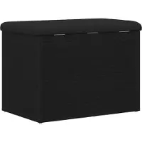 vidaXL Opslagbank Zwart eiken 62 x 42 x 45 cm Bewerkt hout