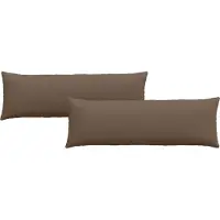 vidaXL Zitkussens 2 st Stof Bruin 120 x 40 cm