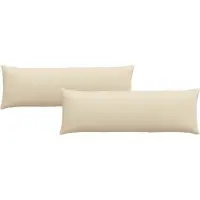 vidaXL Zitkussens 2 pcs Stof Crème 120 x 40 cm