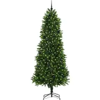 vidaXL Kerstboom met 300 LED met standaard Groen 240 cm PE