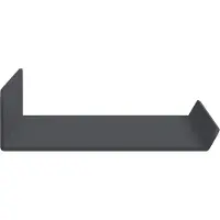 vidaXL Zwevende plank 2 pcs Antraciet 30 x 9 x 2,5 cm Staal