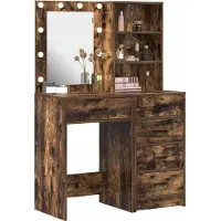 vidaXL Kaptafel 2 st Bruin 50 x 41 x 135 cm Bewerkt hout