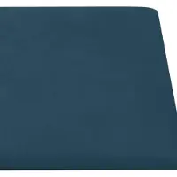 vidaXL Wand Hoofdbord 12 st Blauw Fluweel