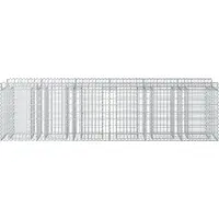 vidaXL Gabion verhoogd bed 2 st 300 x 50 x 80 cm Gegalvaniseerd staal