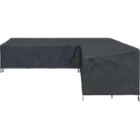 vidaXL Meubelbescherming 300 x 300 x 80 cm 210D Oxford stof L-vorm