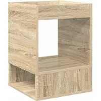 vidaXL Bijzettafel 2 st Sonoma Eik 40 x 40 x 56 cm Bewerkt hout