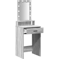 vidaXL Kaptafel Grijs 50 x 41 x 140 cm Bewerkt hout
