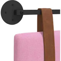 vidaXL Hangend hoofdbord Roze Antiek PU