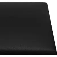vidaXL Wand Hoofdbord 12 st 90 x 30 cm Zwart Stof