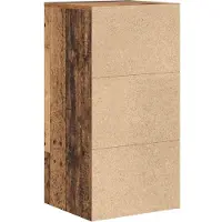 vidaXL Dressoir met lade Oudhout 38 x 34 x 75 cm