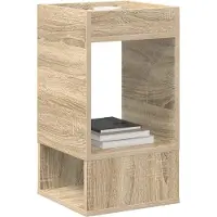 vidaXL Bijzettafel Sonoma Eik 30 x 30 x 56 cm Bewerkt hout