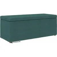 vidaXL Kruk Donkergroen 101 x 41 x 40 cm Stof en Geëngineerd Hout