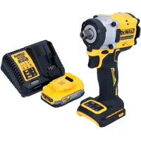 DeWalt DCF 922 E1 accu-slagmoersleutel 18 V 406 Nm 1/2" borstelloos + 1x Powerstack-accu 1,7 Ah + lader