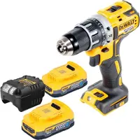 DeWalt DCD 791 E2 accuboormachine 18 V 70 Nm borstelloos + 2x Powerstack accu 1,7 Ah + oplader