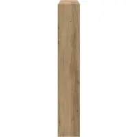 vidaXL Hoofdbord Artisan Eiken Bewerkt hout