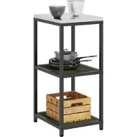 vidaXL Keukenplankeenheid HATTEM Olijfgroen 40 x 50 x 92 cm Staal