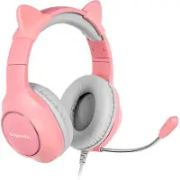 Krüger&Matz KM0658 - Krüger & Matz gaming hoofdtelefoon voor kinderen, pink