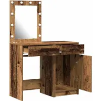 vidaXL Kaptafel 2 st Bruin 50 x 41 x 135 cm Bewerkt hout