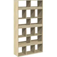 vidaXL Boekenkast 100x33x187,5 cm bewerkt hout sonoma eikenkleurig